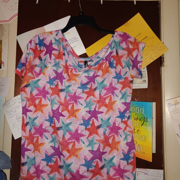 TORRID off shoulder star print pajama top 0XL - Picture 5 of 7